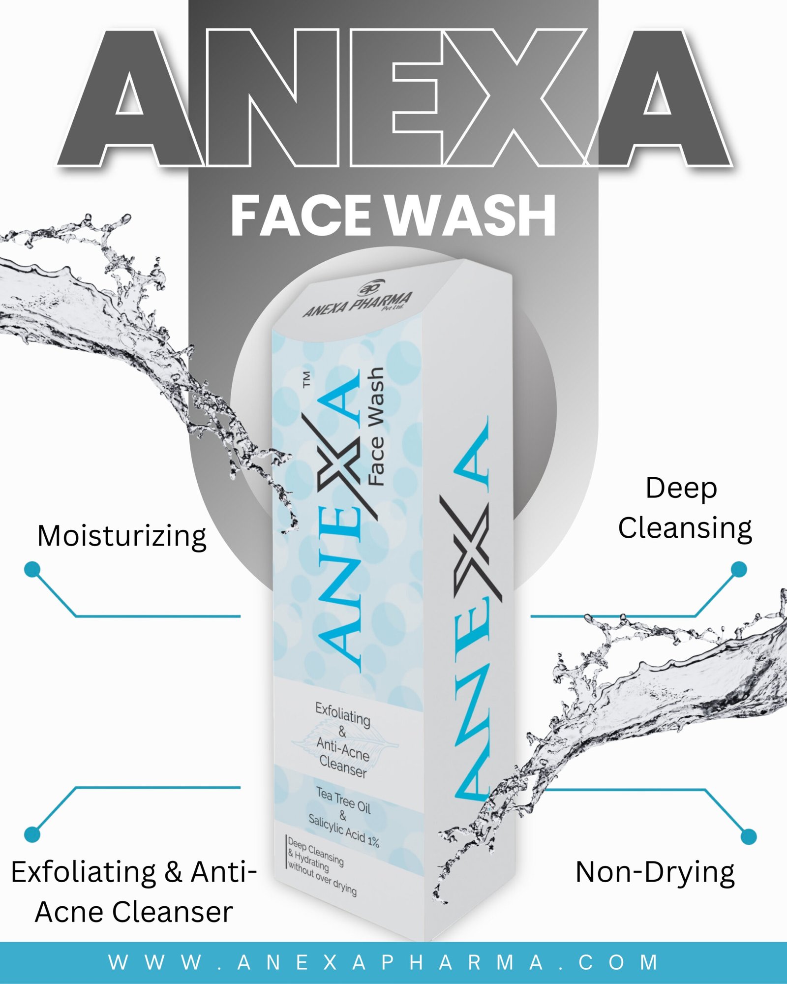 🧴 ANEXA – Exfoliating Anti-Acne Face Wash - Image 2